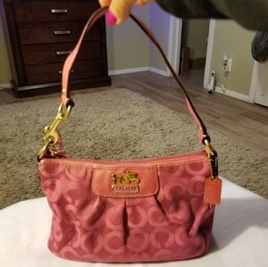 Coach small pink purse